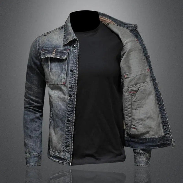 Chaqueta Vaquera Clásica Con Cremallera