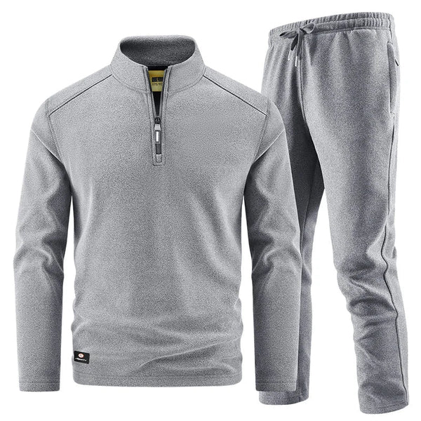 Elegante conjunto de jersey con cremallera para hombre