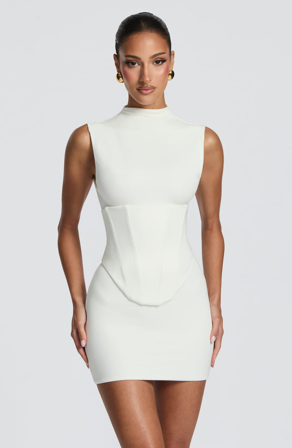 Soline | Vestido Corto Marfil