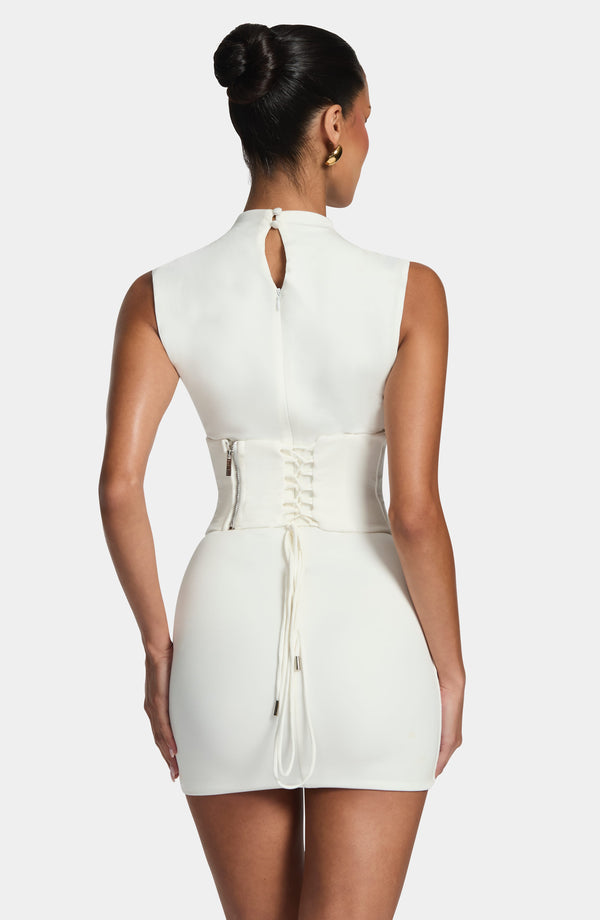 Soline | Vestido Corto Marfil