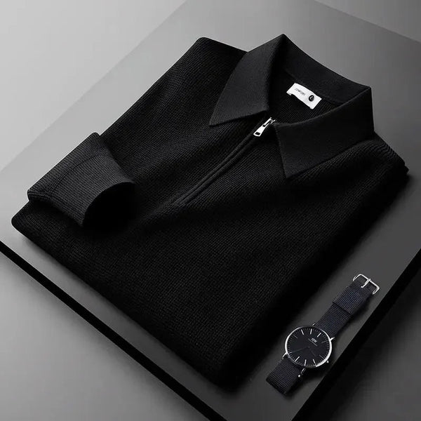Elegante jersey con cremallera para hombre