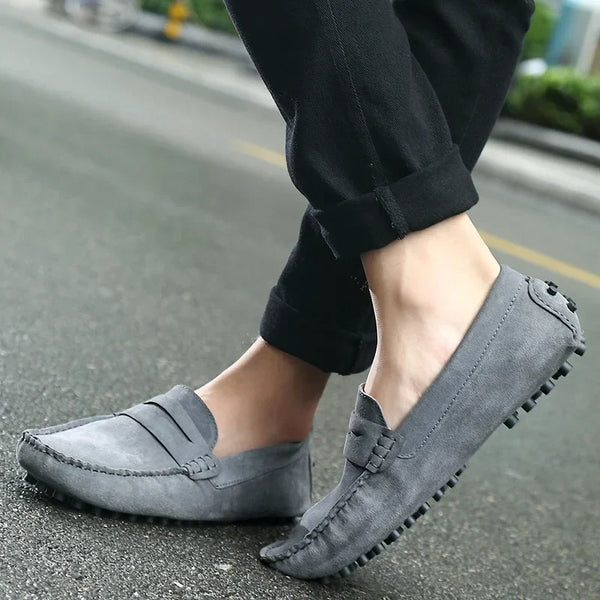 Mocasines casuales de ante