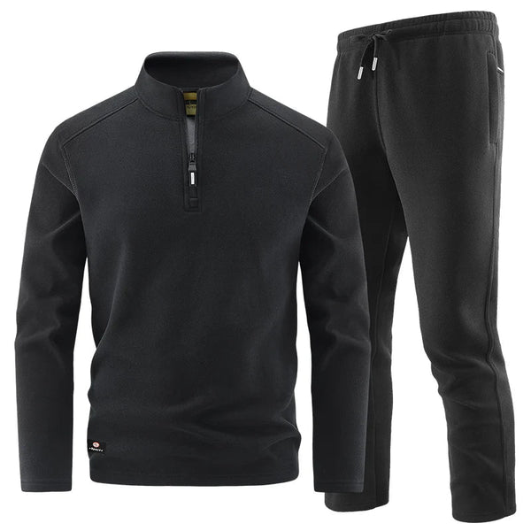 Elegante conjunto de jersey con cremallera para hombre