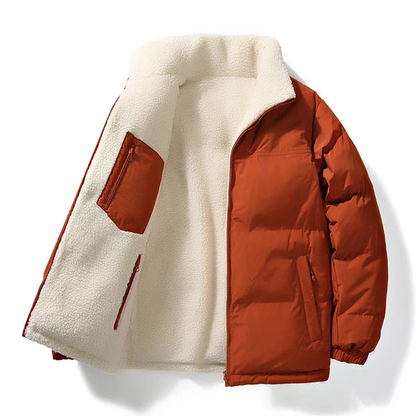 Chaqueta Elegante Reversible con Forro Polar