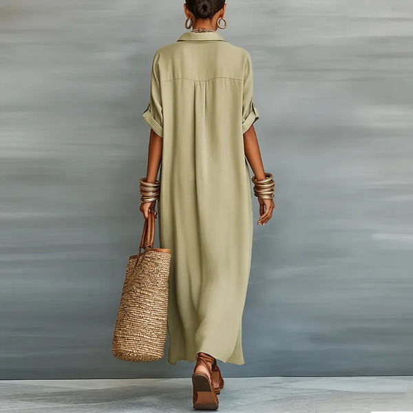 Vestido Camisero Fluido