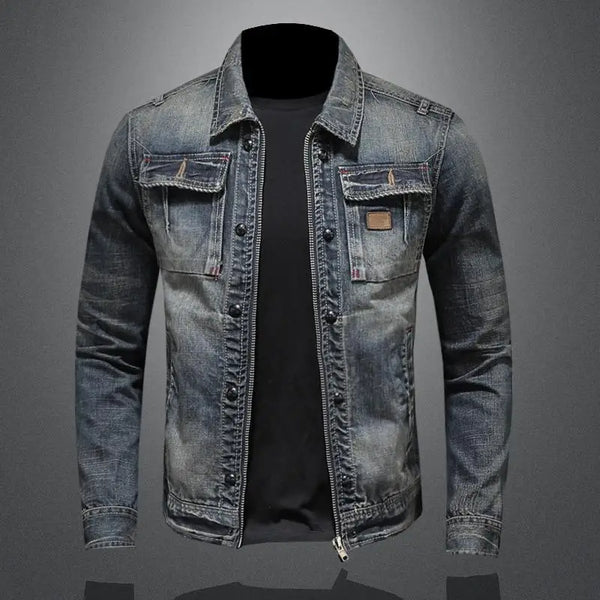 Chaqueta Vaquera Clásica Con Cremallera