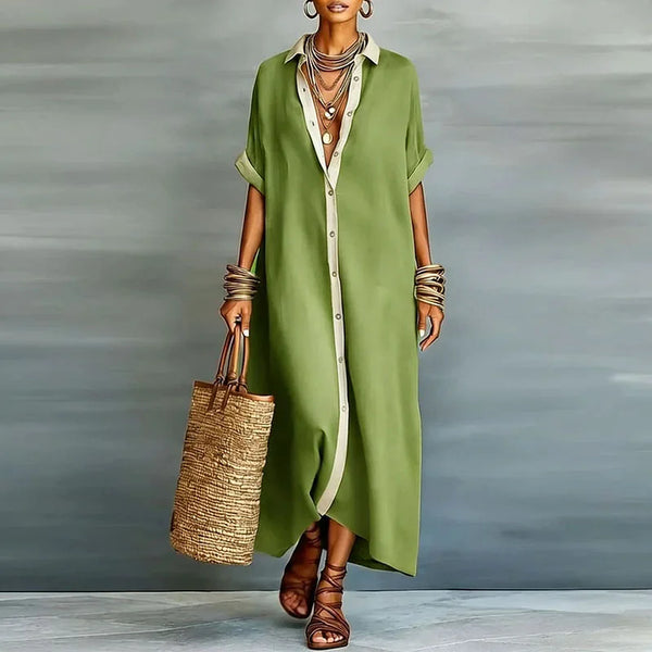 Vestido Camisero Fluido