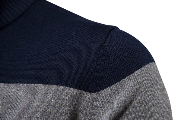 Elegante jersey de algodón con cremallera