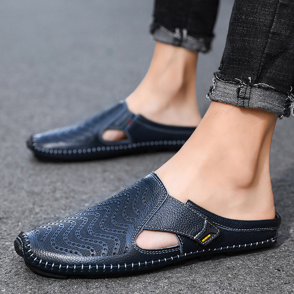Sandalias transpirables de piel italiana