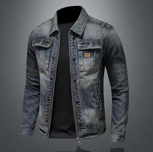 Chaqueta Vaquera Clásica Con Cremallera