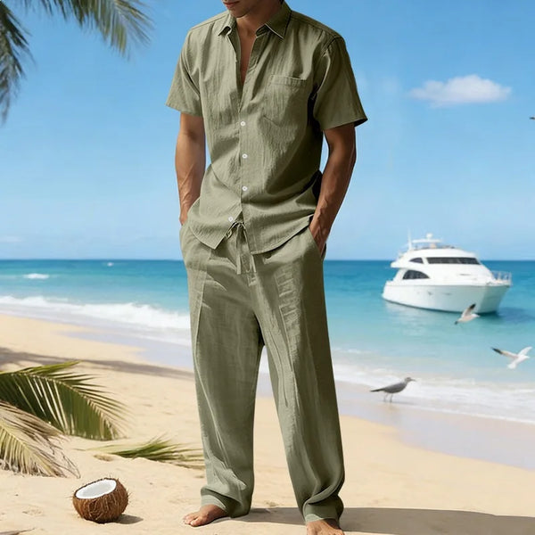 Conjunto de lino informal