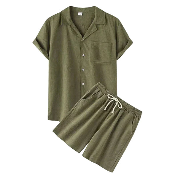Elegante conjunto de verano de algodón