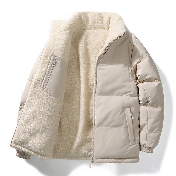 Chaqueta Elegante Reversible con Forro Polar