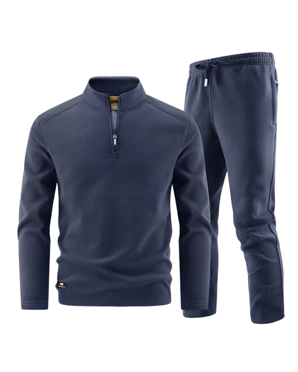 Elegante conjunto de jersey con cremallera para hombre