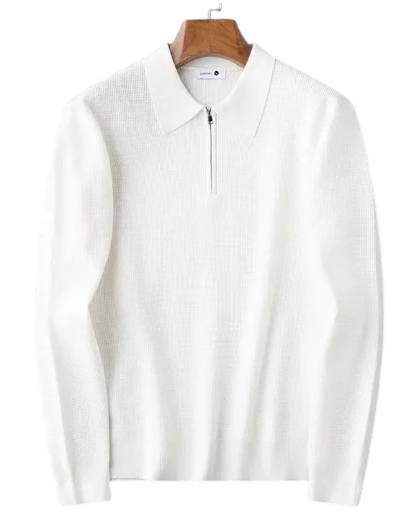 Elegante jersey con cremallera para hombre