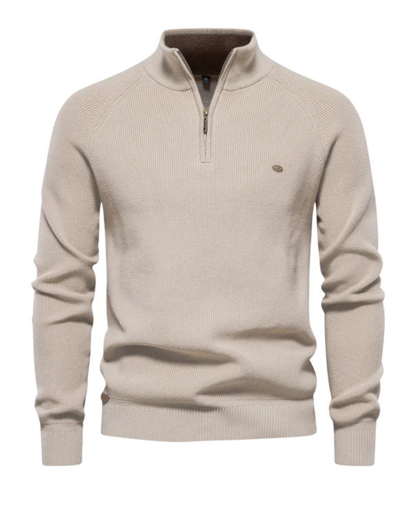 Jersey de lujo con cremallera