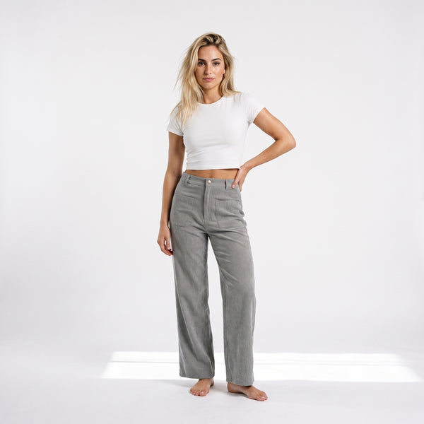 Allison Weite Pantalones de Pana