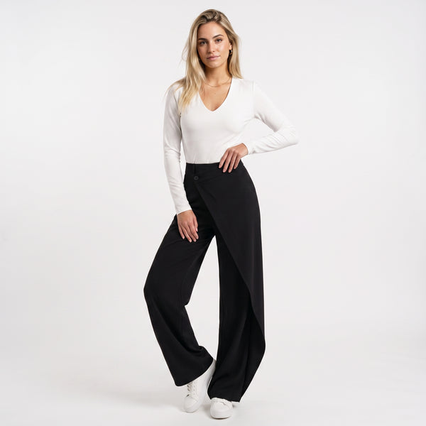 Asymmetric Denim Pants