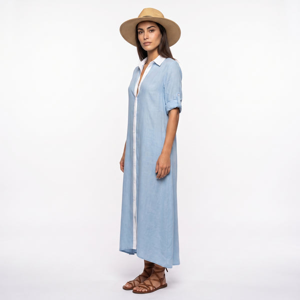 Vestido Camisero Fluido