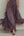 Flavia | Vestido Largo Morado con Escote Lágrima y Encaje