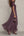 Flavia | Vestido Largo Morado con Escote Lágrima y Encaje