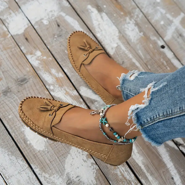 Mocasines con Lazo y Suela Flexible