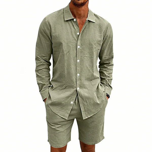 Elegante conjunto de verano de lino