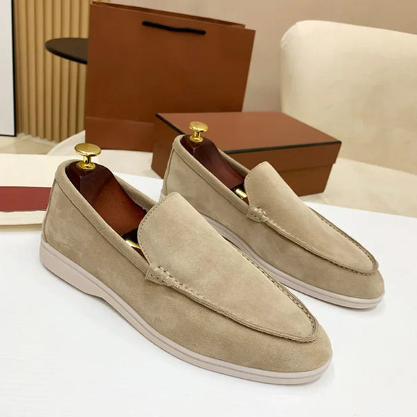 Mocasines clásicos de ante