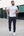 Vittorio Pantalones Slim Fit - Azul oscuro