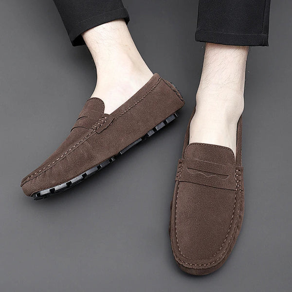 Mocasines de ante