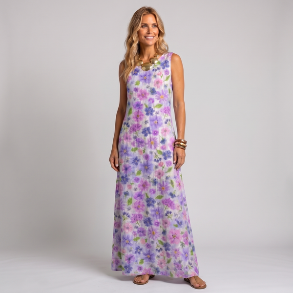 Vestido Floral Lavanda