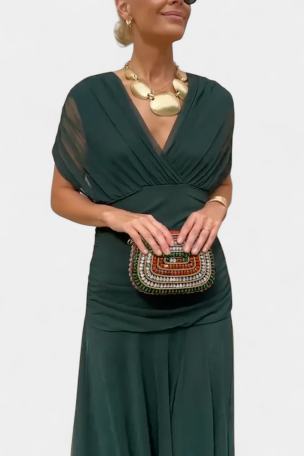 Vestido Maxi Verde Elegante