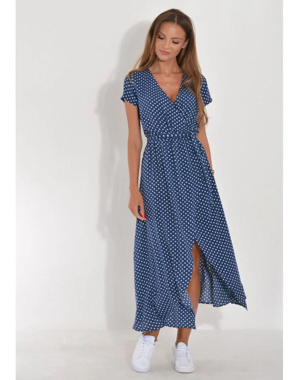 Vestido Midi Floral Rosa