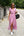 Vestido Midi Floral Rosa