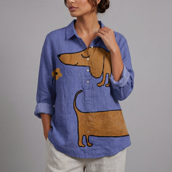 Blusa Lino Estampada