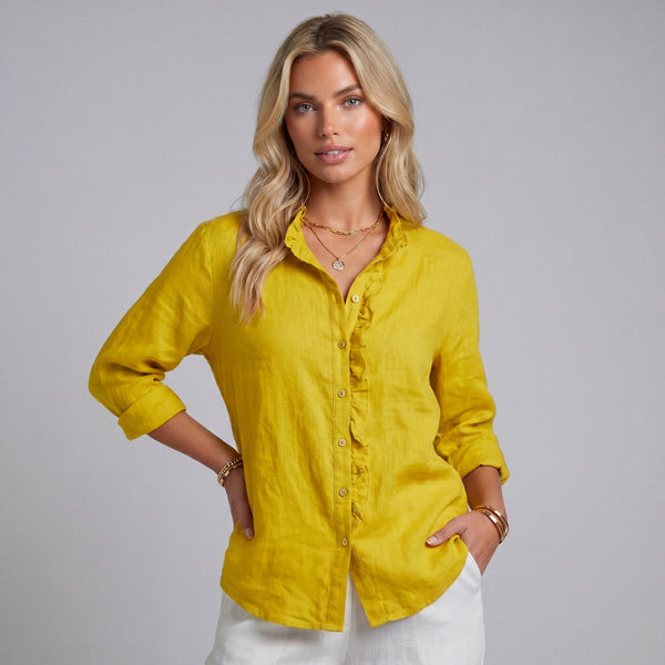 Eline | Elegante Blusa de Verano en Lino