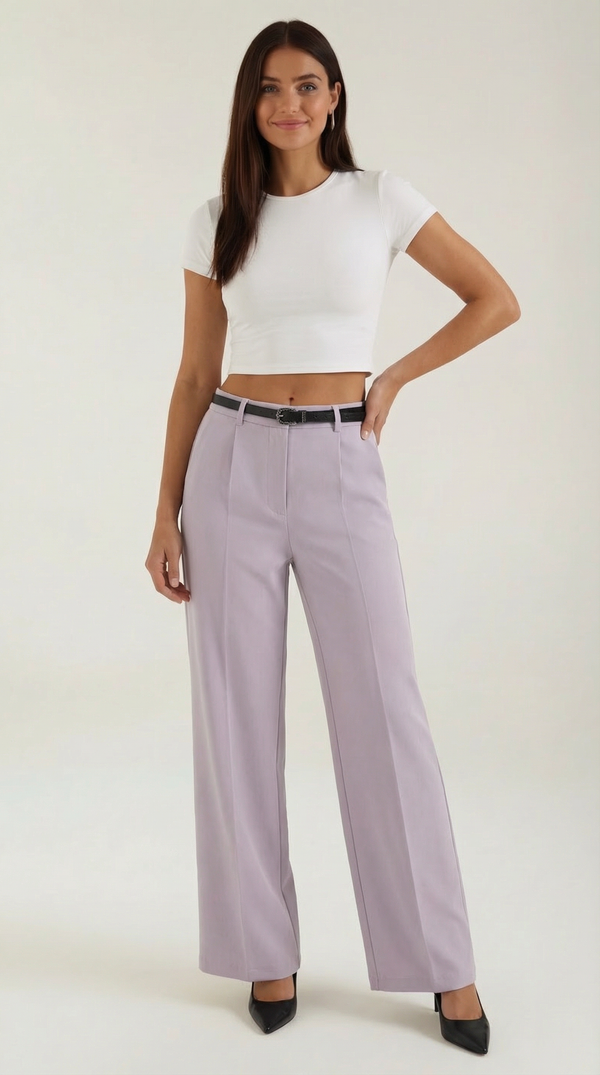 Bertha Pantalones Amplios de Tela