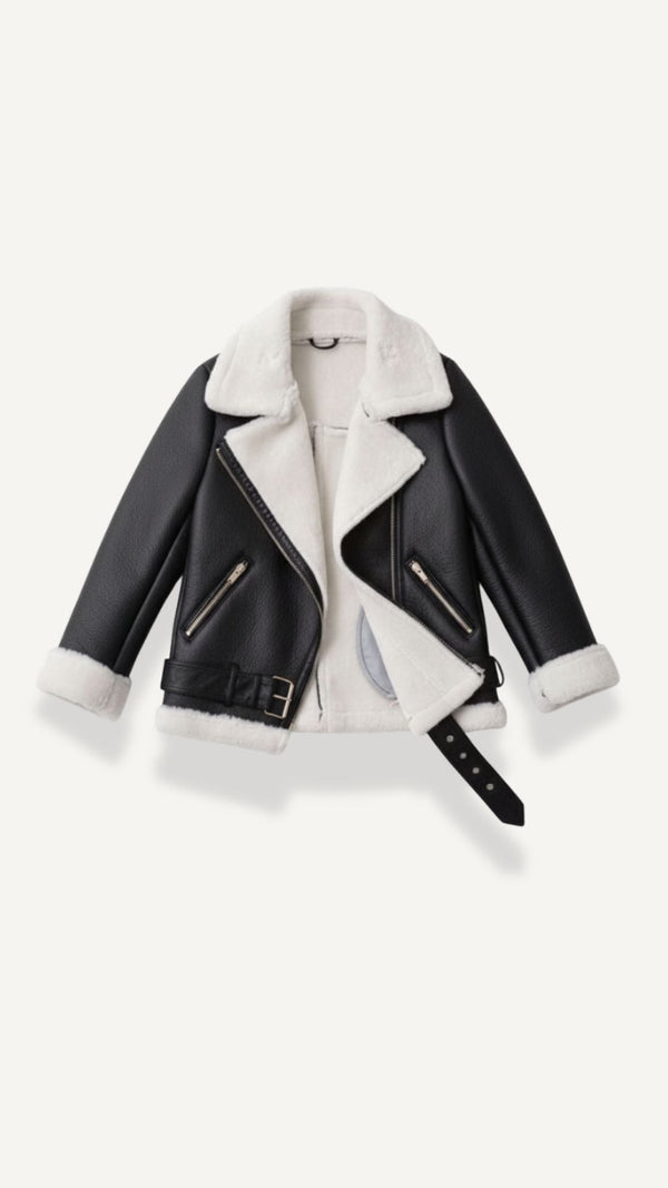 Chaqueta Christine de forro polar con cinturón