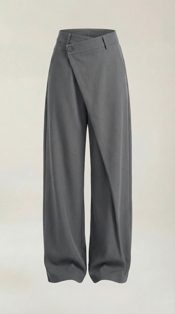 Asymmetric Denim Pants