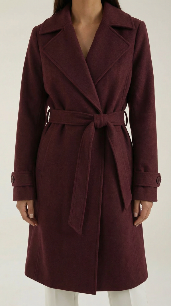 Wool Trench Coat Joyce with Belt