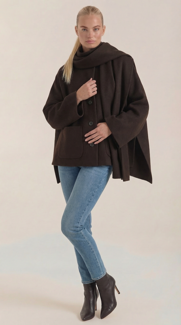 Kristina Gemütlicher Mantel-Cape