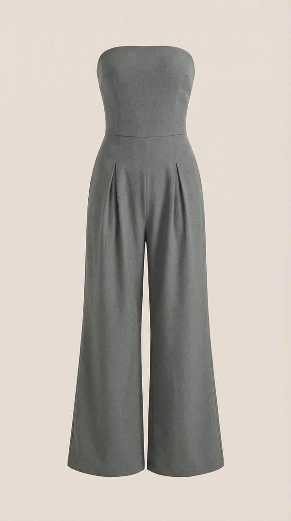 Mono Eliza Sin Tirantes con Pierna Amplia