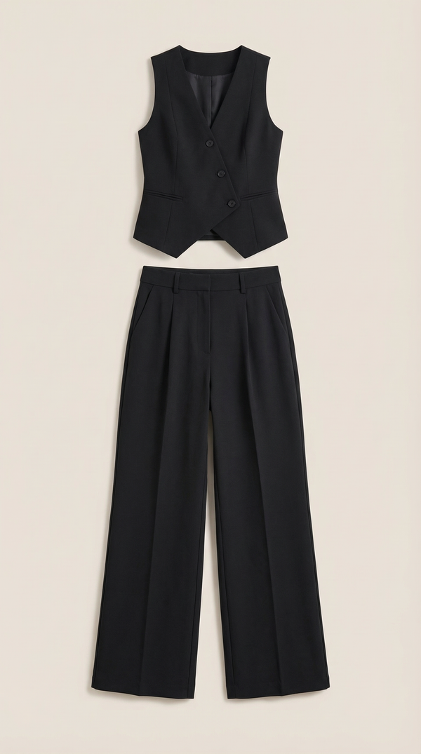 Elise | Traje elegante de dos piezas con escote en V para mujer