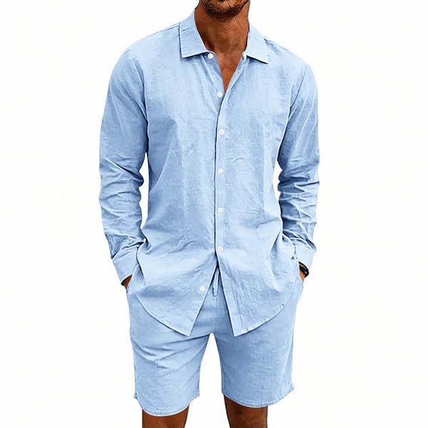 Elegante conjunto de verano de lino