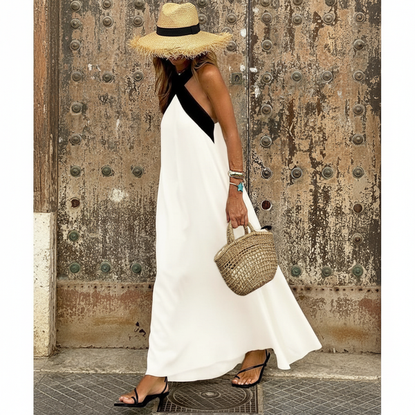 Vestido Elegante Espalda Descubierta