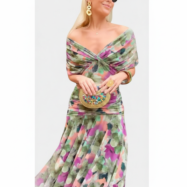 Vestido Maxi Verde Elegante