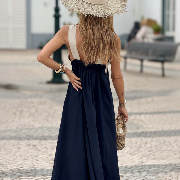 Vestido Elegante Espalda Descubierta