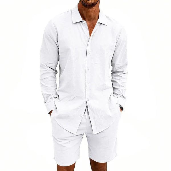 Elegante conjunto de verano de lino